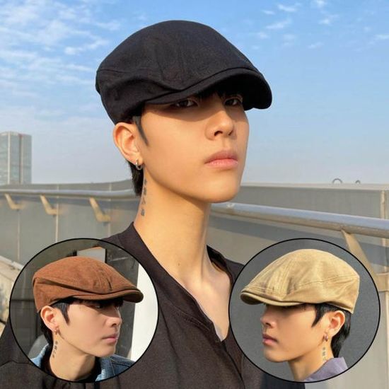 남자 베레모 남성 베이직 가을 캐주얼 모자