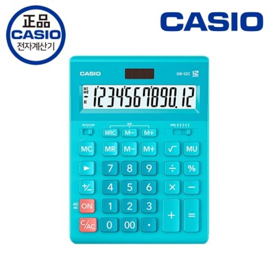 [카시오] 큰 대형 일반 전자계산기 GR-12C