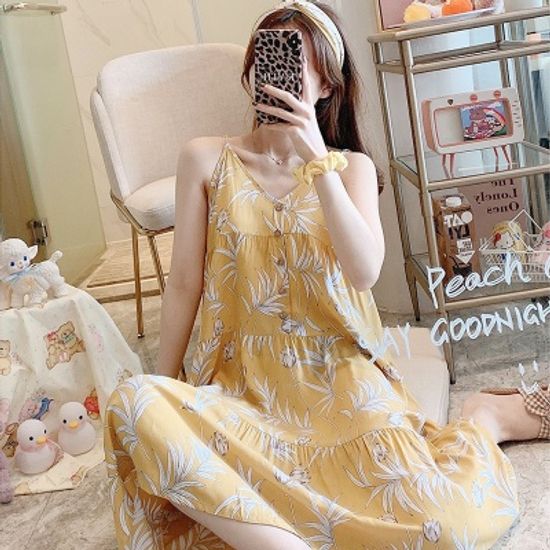 냉장고 잠옷 나시 원피스 파자마 홈웨어