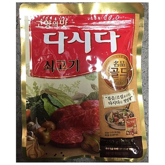 쇠고기 다시다 골드 백설 250gX4개 소고기 조미료