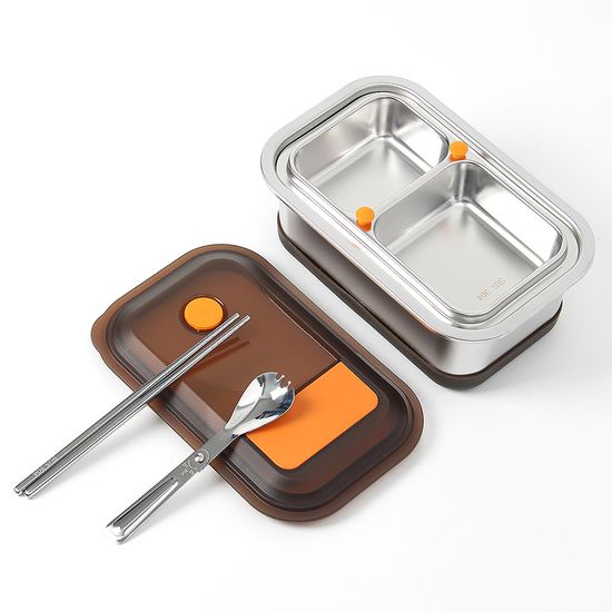 [온프레시]2단 스텐 도시락 세트