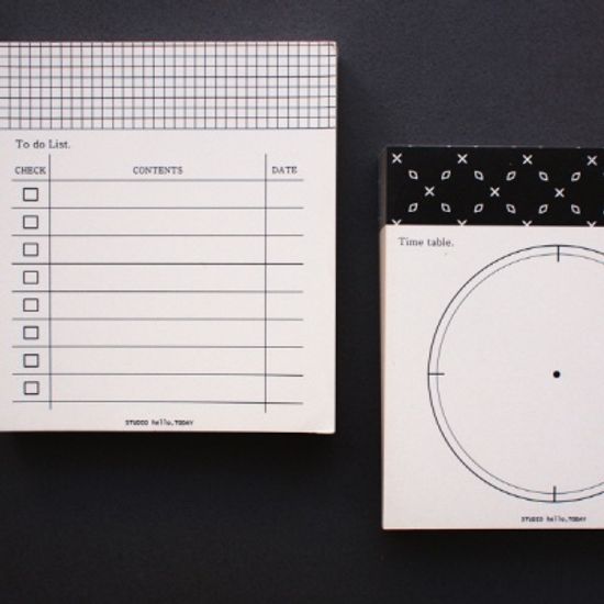 TIME FRAME SCHEDULE PAD -S