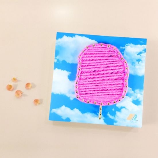 꼬마 솜사탕 스트링아트 만들기 패키지 DIY (EVA)
