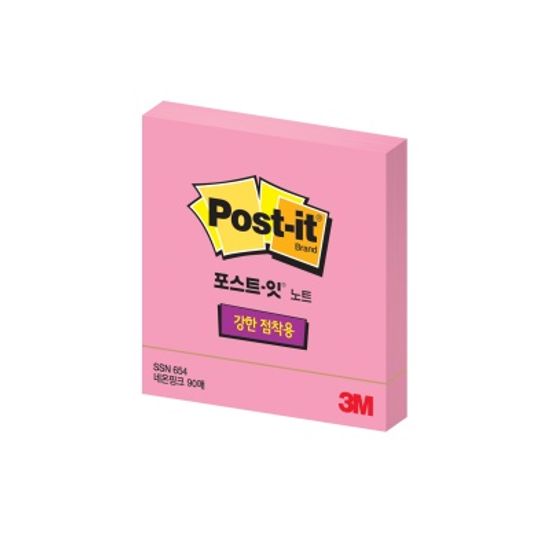 3M 포스트-잇 강한점착용 노트 SSN 654