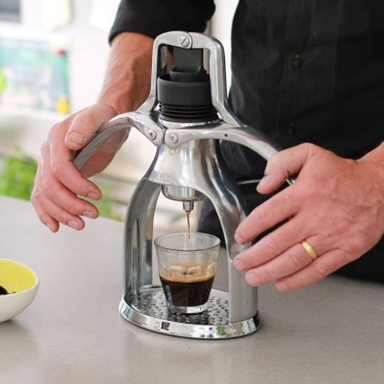 ROK GC 실버 수동커피머신