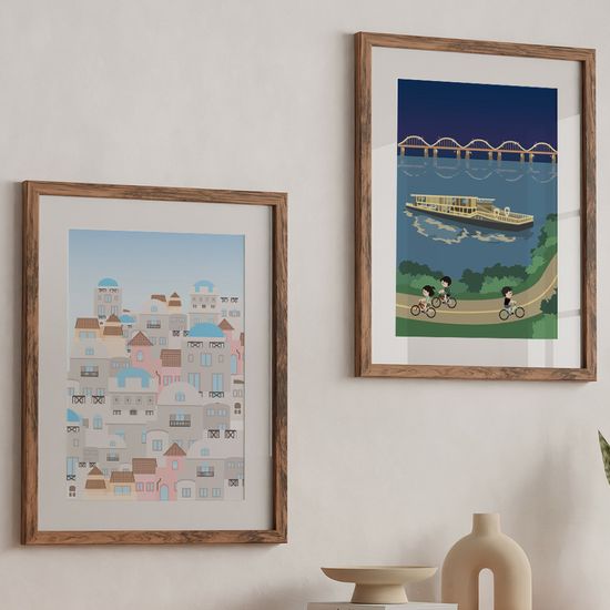 랜드마크 인테리어 미니포스터(2매, 엽서사이즈)