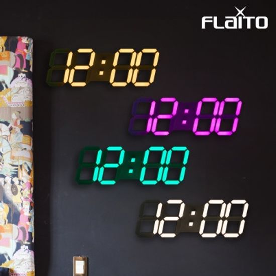 플라이토 컬러 3D LED 벽시계 시즌4 JS-i29