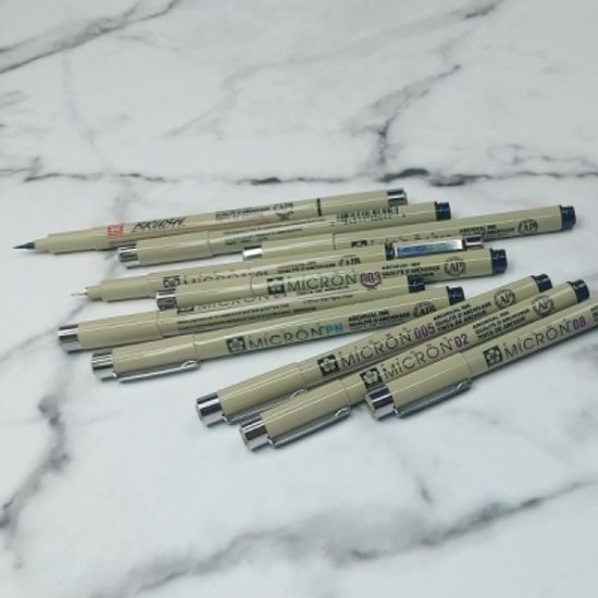 사쿠라 피그마 0.35mm 마이크론 03 블랙 1다스(12자루