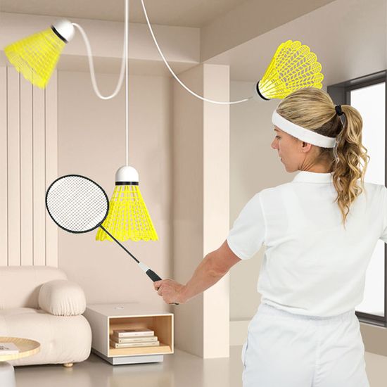 간편한 셀프 배드민턴 리턴콕 풀세트 (라켓1+공3)