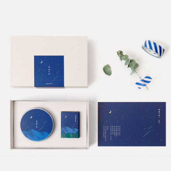 한국문학 캔들+성냥 기프트 세트 (별헤는밤/산유화)