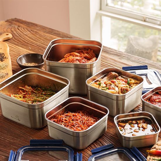 실버스타 다므니 304 정사각 3L 스텐김치통 9호