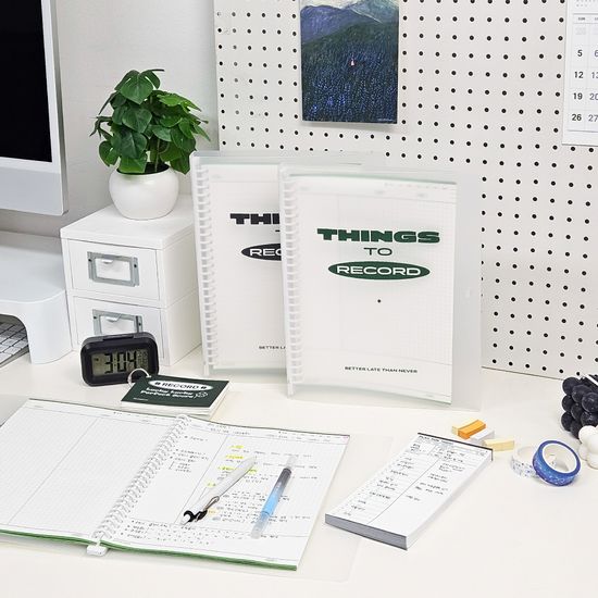 마넷 RECODE 26공 바인더 / 말차그린 속지