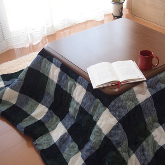 정방형 코타츠 이불 자나르 그린(190X190cm)