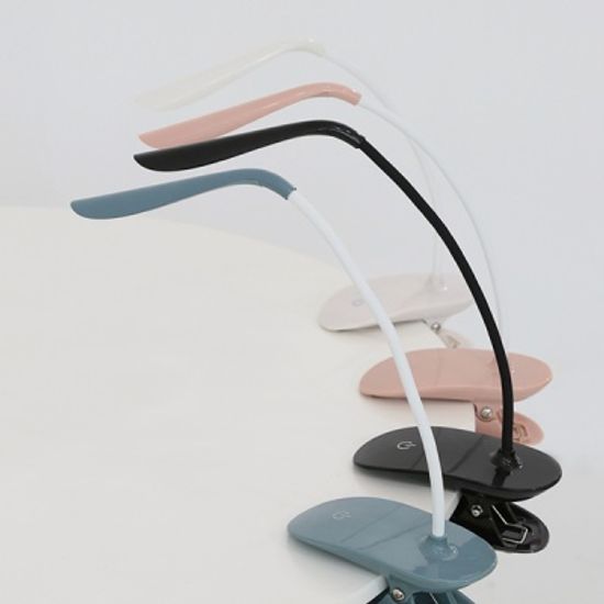 아이린 충전식 무선 집게형 LED 스탠드,화이트