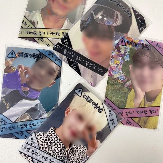 수앙스튜디오 투명 포토카드 프레임 워닝