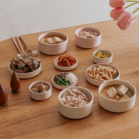 마이템 도노 도자기세트 14P (소프트핑크&크림바닐라)