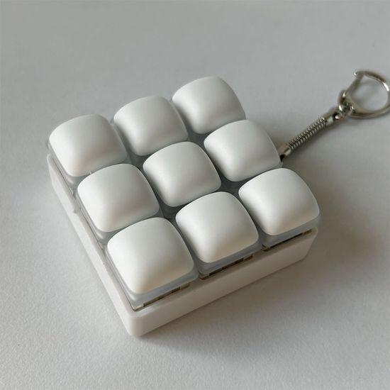 찐빵 블럭 딸깍이 키보드 키캡 키링 키홀더 열쇠고리