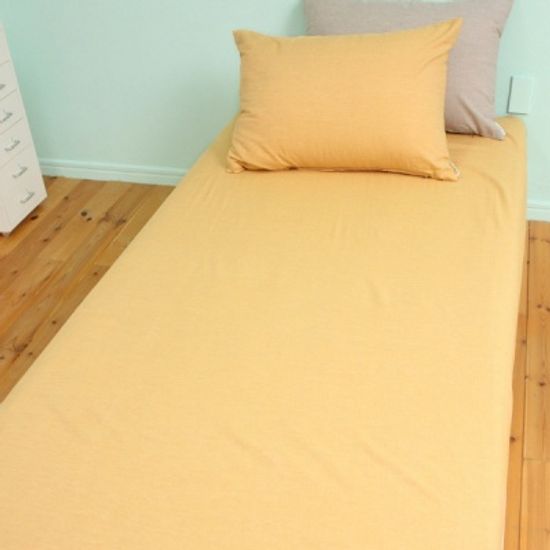 부드러운 멜란 옐로 여름이불