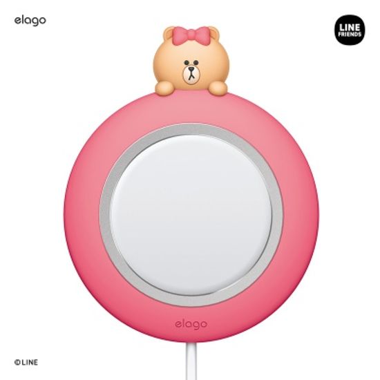 엘라고 라인프렌즈 맥세이프 충전기 실리콘 케이스 