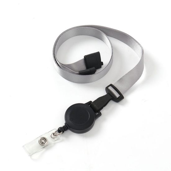 안전클립 릴홀더 목걸이줄 6p(그레이) 사원증