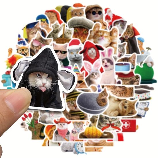 고양이 스티커 100P 밈 다꾸 폰꾸 폰 다이어리 꾸미기