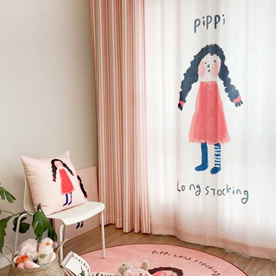 [드로잉에이미] 삐삐롱스타킹 커튼