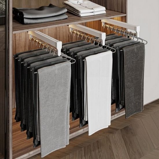 다용도 슬라이드식 옷장 레일 행거 4size