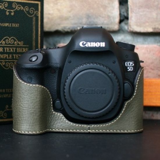 씨에스타 EOS 5D Mark III/IV/5Ds/5Dsr겸용 가죽케이스 - 미네르바 카키 (리미티드 에디션)