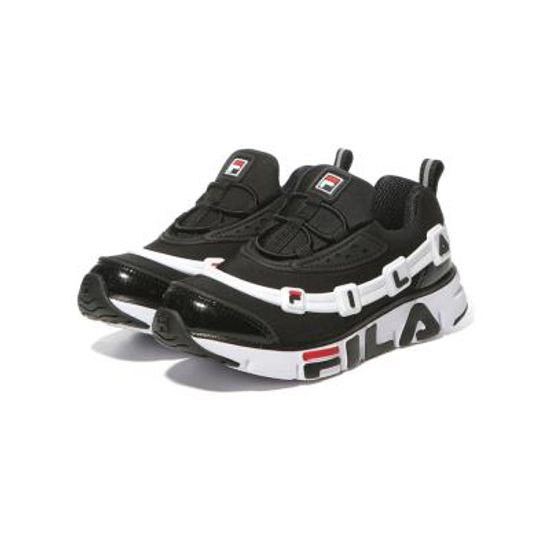 휠라 키즈 꾸미 운동화 WHITE BLACK