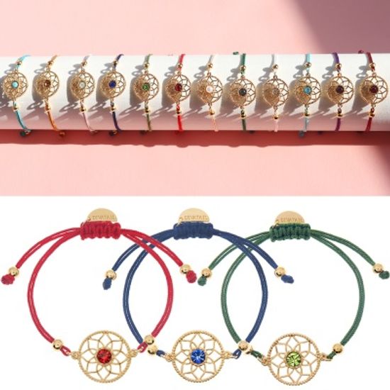 [선물포장] 탄생석 드림캐쳐 프랜드쉽 팔찌(12종 택1)