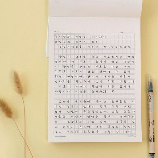 비팬시 원고지 노트 400자 (논술 모눈 패드 공책)