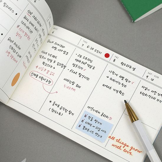 플랫 포켓 스케줄러 (6개월)