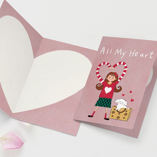 캘리그라피카드 HNG2417 - ALL MY HEART 사랑 신상