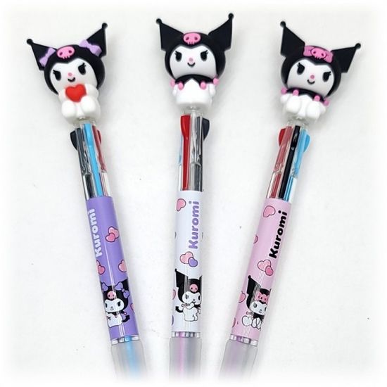 산리오 쿠로미 볼펜 필기 도구 메모 작성 필기구 3색