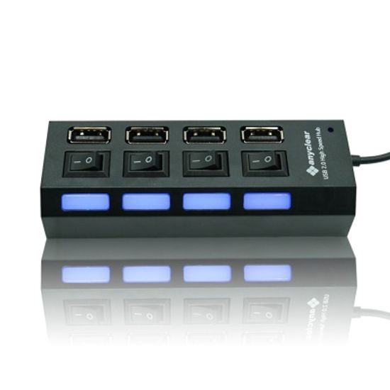 USB2.0 멀티허브 분배기 멀티탭 버튼식 4포트