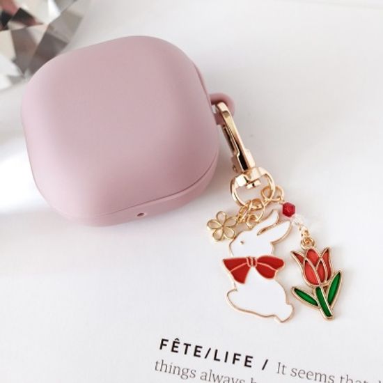 튤립 토끼 에어팟 버즈 키링