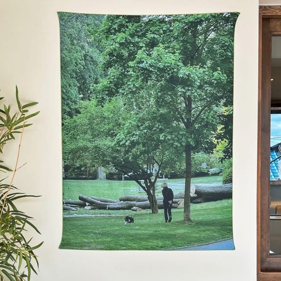 산책 65x90 쉬폰 패브릭포스터