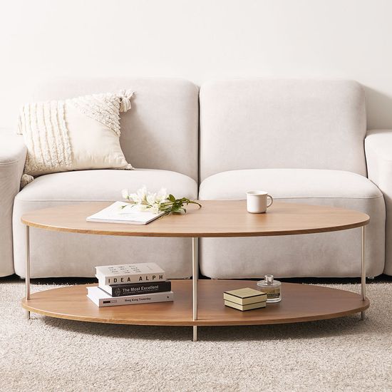 레브 타원 거실 소파 티 테이블 1200 (착불)