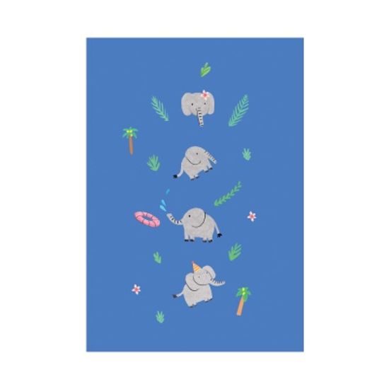 코끼리 여행 / 일러스트 액자