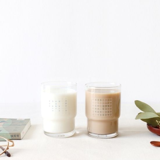 한국문학 스택 유리컵