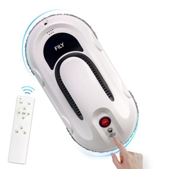 스마트 유리창 로봇청소기 창문닦이 리모컨 포함 리필걸레 8개