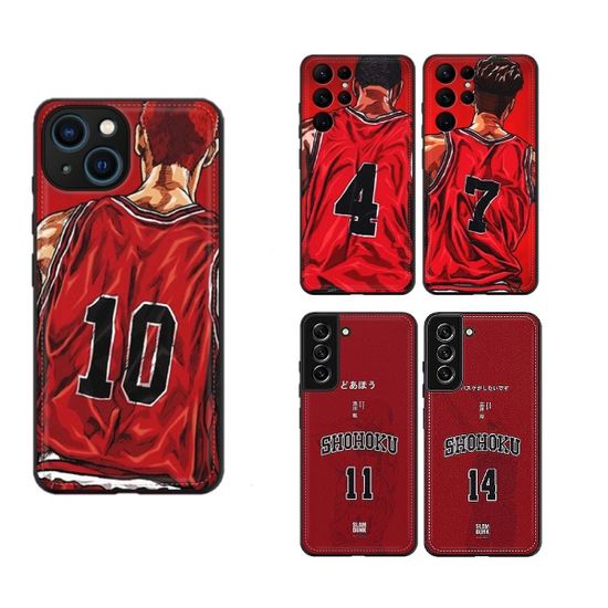 아이폰 14 프로 맥스 + 슬램덩크 캐릭터 가죽 케이스