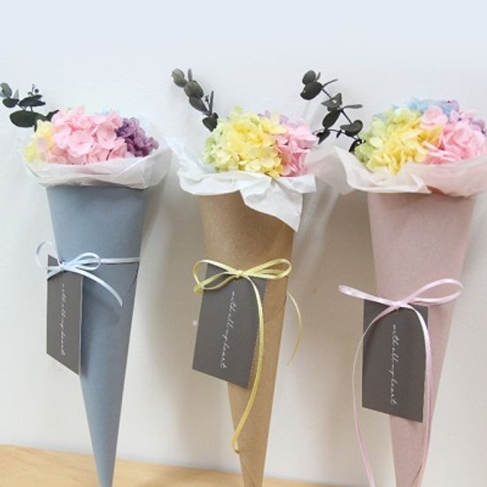 레인보우수국꽃다발(프리저브드)