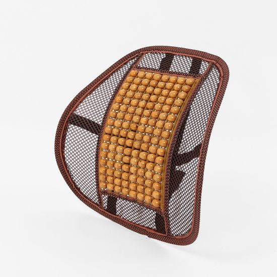 원스 원목 자동차 등받이(오렌지)/차량용 여름등받이