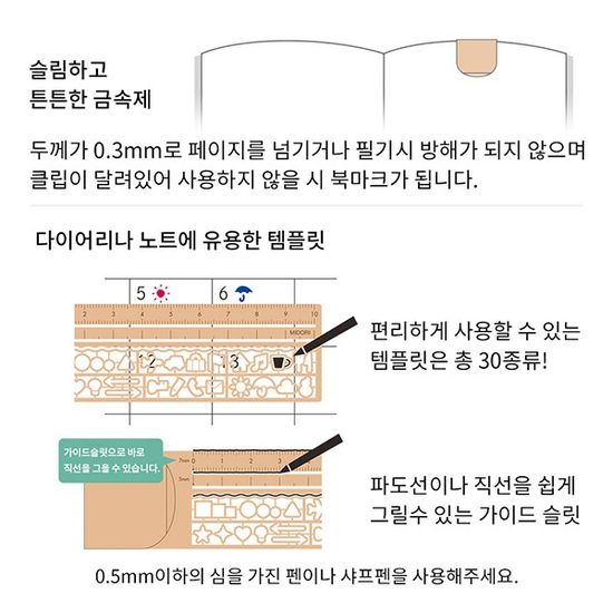 Clip Ruler - Copper A