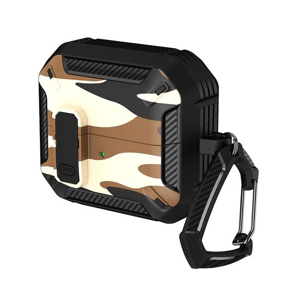 갤럭시 버즈3 프로 카모플라쥬 잠금 버튼 범퍼 케이스