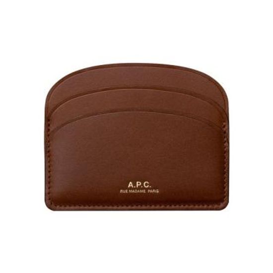 아페쎄 APC 데미룬 하프문 카드지갑 CAD NOISETTE