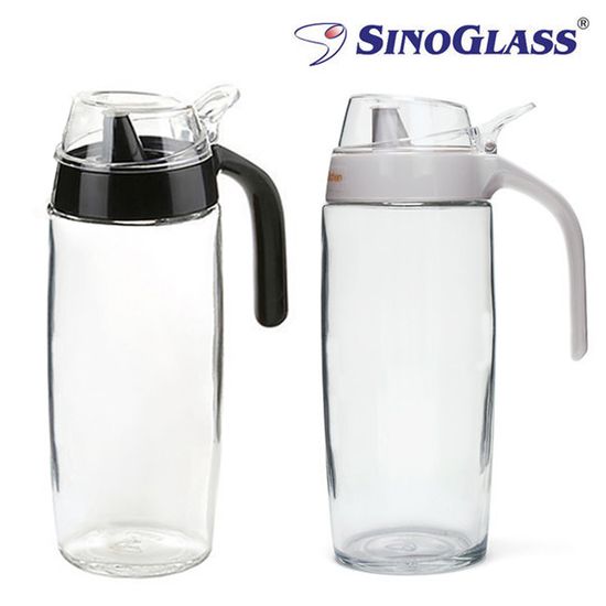 원터치오일병 500ml (블랙+그레이) 식용유 유리소스병