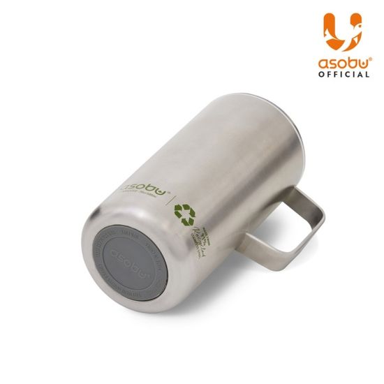 아소부 세라믹 스텐 진공 타워머그 600ML 리사이클