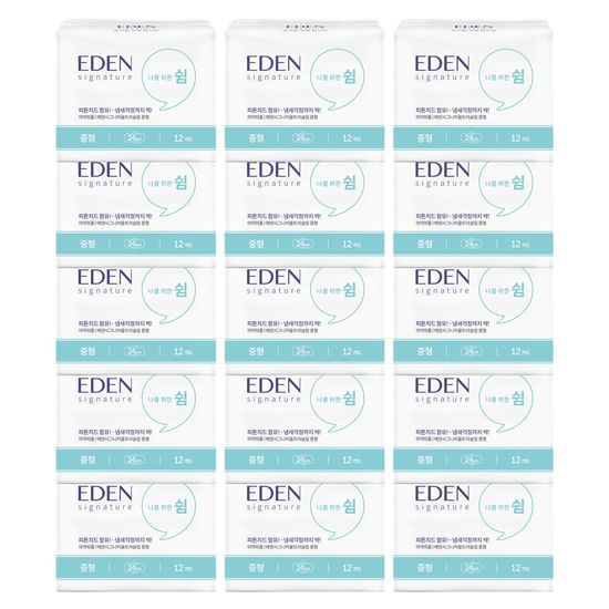 샐리 에덴 유기농 순면 소취 생리대 중형(12P) 15팩